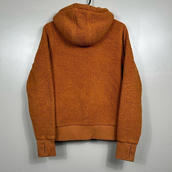 ATHLETA Tugga Sherpa Women's Cattail Brown Hoodie Size XS - Picture 4 of 8